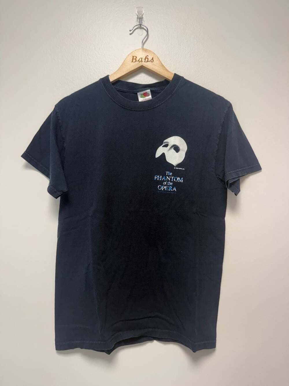 Fruit of the Loom Phantom of the Opera T-Shirt Size M Black